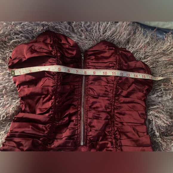 Ruched corset crop top zip up - Picture 10 of 10